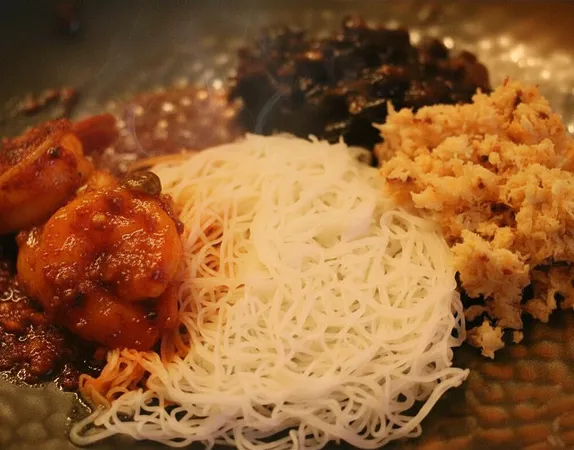 Sri Lankan dish close-up