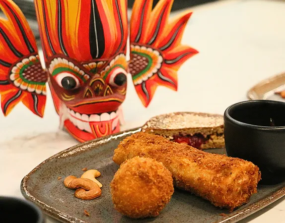 Sri Lankan dish close-up