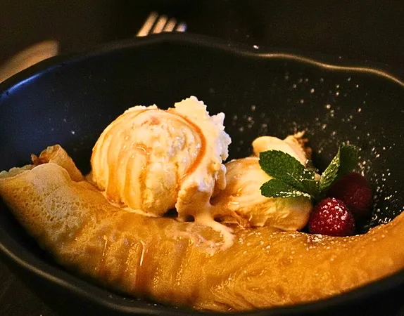 Sri Lankan dessert dish close-up