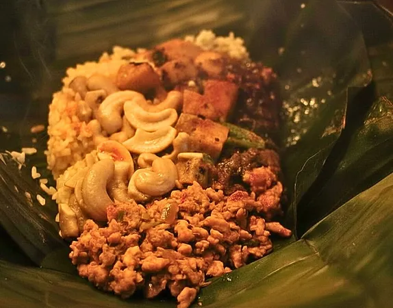Sri Lankan dish close-up